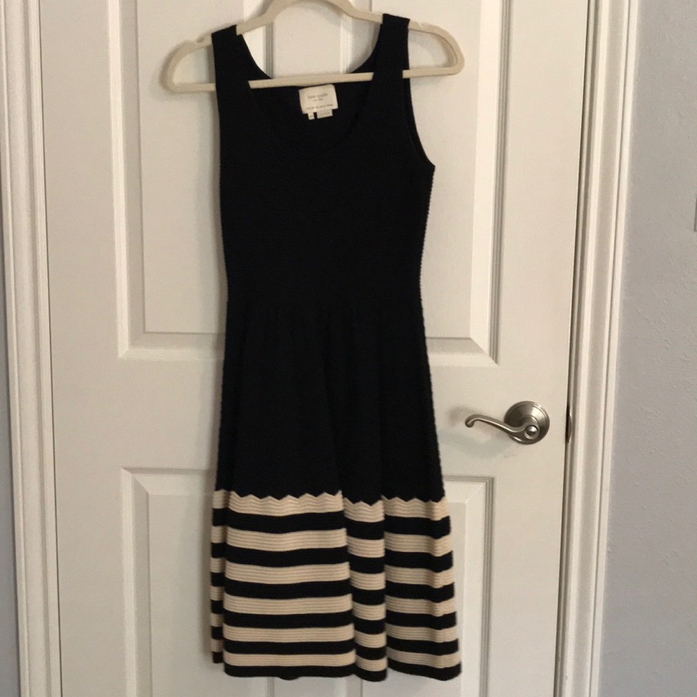 Kate Spade Black & White Stripe Dress